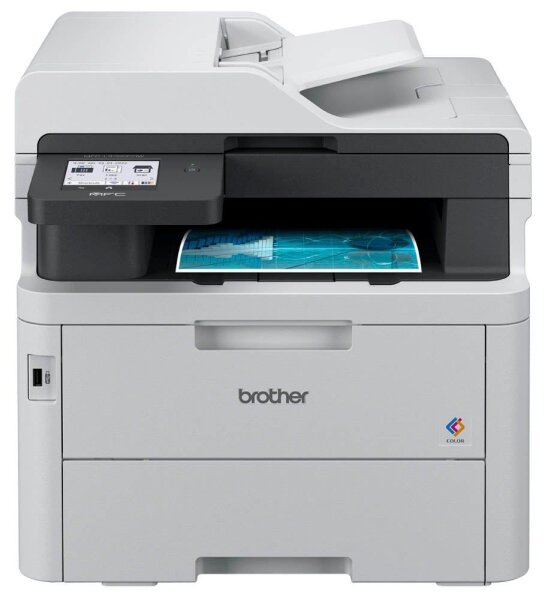 brother MFC-L3760CDW 4 in 1 Farblaser-Multifunktionsdrucker grau
