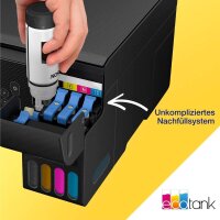 EPSON EcoTank ET-2870 3 in 1 Tintenstrahl-Multifunktionsdrucker schwarz