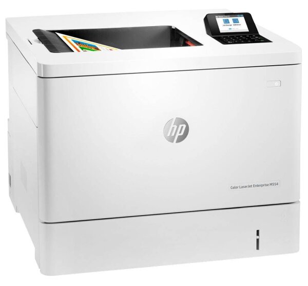HP Color LaserJet Enterprise M554dn Farb-Laserdrucker weiß