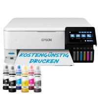 EPSON EcoTank ET-8500 3 in 1 Tintenstrahl-Multifunktionsdrucker weiß