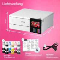 EPSON EcoTank ET-8500 3 in 1 Tintenstrahl-Multifunktionsdrucker weiß