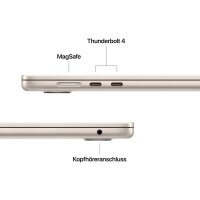 Apple MacBook Air 2025 38,9 cm (15,3 Zoll), 16 GB RAM, 512 GB SSD, Apple M4