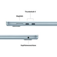 Apple MacBook Air 2025 38,9 cm (15,3 Zoll), 16 GB RAM, 256 GB SSD, Apple M4