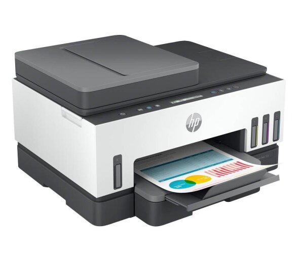 HP Smart Tank 7305 3 in 1 Tintenstrahl-Multifunktionsdrucker grau