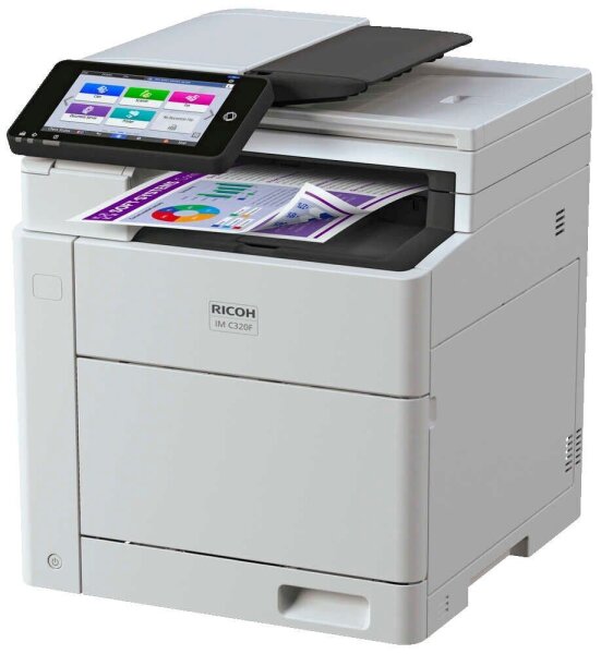 RICOH IM C320F 4 in 1 Farblaser-Multifunktionsdrucker weiß