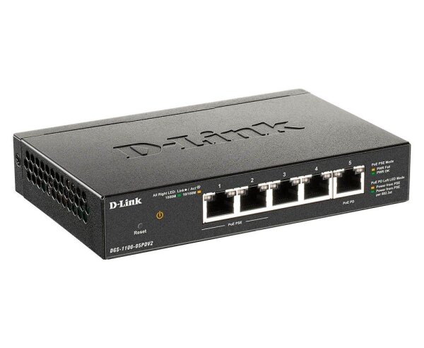 D-Link DGS-1100-05PDV2 Switch 5-fach