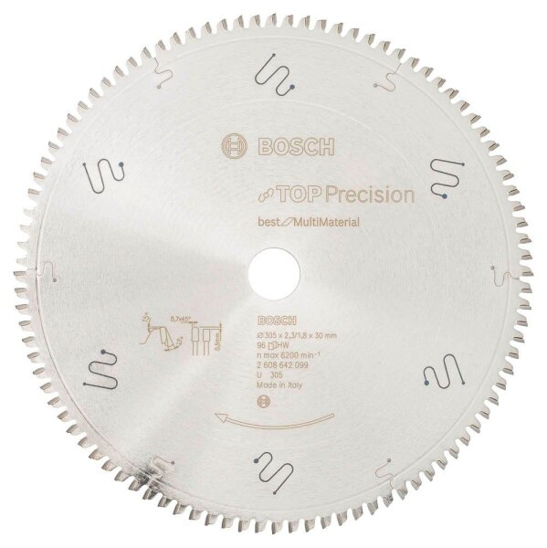 BOSCH Best for Multi Material Kreissägeblatt 305,0 mm, 96 Zähne, 1 St.
