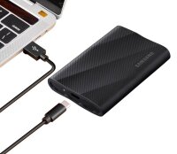 SAMSUNG Portable T9 2 TB externe SSD-Festplatte schwarz
