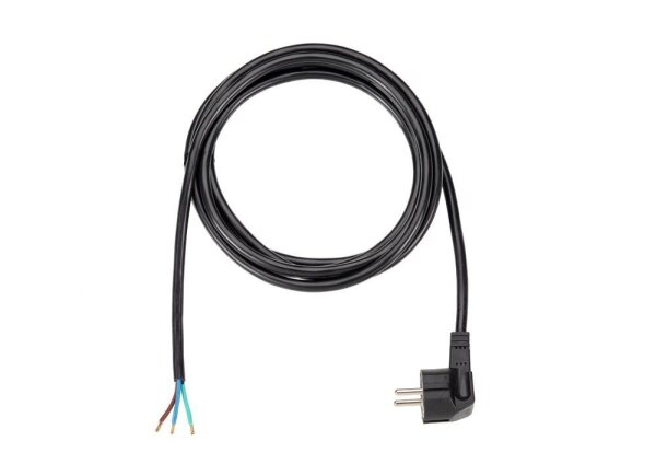BACHMANN Aderendhülsen Netzkabel 3,0 m schwarz, 1 St.