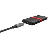 EMTEC Power Plus X200 1 TB externe SSD-Festplatte schwarz, rot