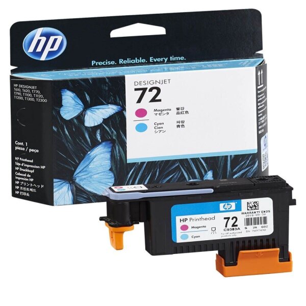 HP 72(C9383A) magenta, cyan Druckkopf