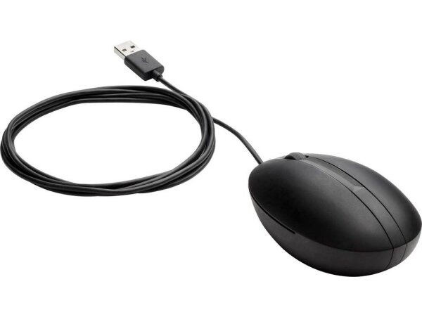 HP Wired 320M Maus ergonomisch kabelgebunden schwarz
