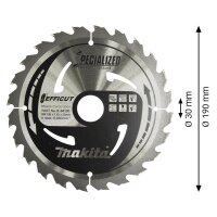 makita B-64191 EFFICUT Kreissägeblatt 190,0 mm, 24...