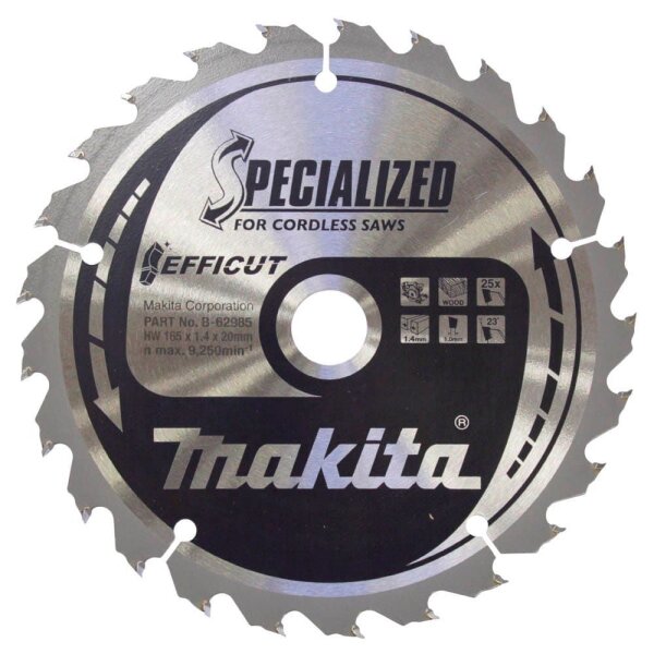 makita B-62985 EFFICUT Kreissägeblatt 165,0 mm, 25 Zähne, 1 St.