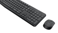 Logitech MK235 Tastatur-Maus-Set kabellos schwarz