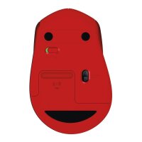 Logitech M330 Silent Plus Maus kabellos rot