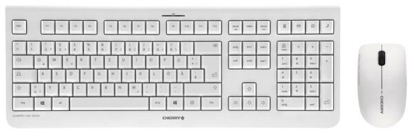 CHERRY DW 3000 Tastatur-Maus-Set kabellos grau