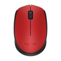 Logitech M171 Maus kabellos schwarz, rot