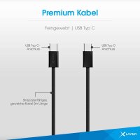 XLAYER USB C USB-Kabel 2,0 m schwarz, 1 St.