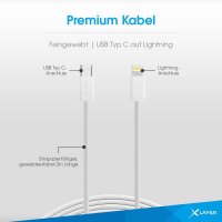 XLAYER USB C/Lightning Kabel 2,0 m weiß, 1 St.
