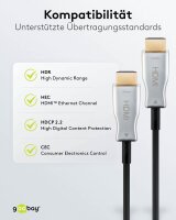 goobay optisches Hybrid HDMI Kabel 30,0 m schwarz, 1 St.