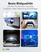 goobay optisches Hybrid HDMI Kabel 30,0 m schwarz, 1 St.
