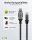goobay USB A 3.0/RJ45 CAT 6 Kabel 5,0 m grau, schwarz, 1 St.