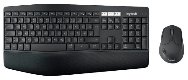 Logitech MK850 Performance Tastatur-Maus-Set kabellos schwarz