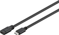 goobay USB 3.1 C Kabel 1,0 m schwarz, 1 St.
