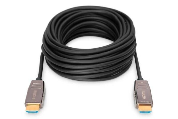 DIGITUS HDMI/HDMI Glasfaserkabel AK-330126-100-S 10,0 m schwarz, 1 St.