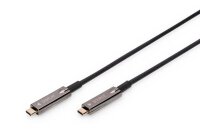 DIGITUS USB-C/USB-C Glasfaserkabel AK-330160-200-S 20,0 m...