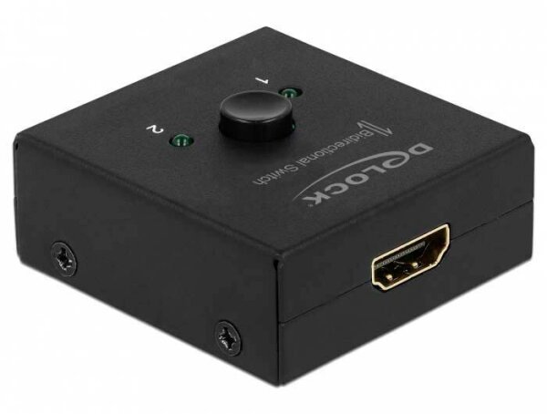 DeLOCK 2 in1 Umschalter bidirektional 4K 60 Hz  HDMI-Switch