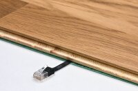 goobay RJ-45 Netzwerkkabel 1,0 m schwarz bis zu 1,00 Gbit/Sek. bis zu 250 MHz, 1 St.