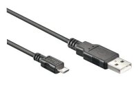 goobay USB 2.0 A/Micro USB 2.0 B Kabel 3,0 m schwarz, 1 St.