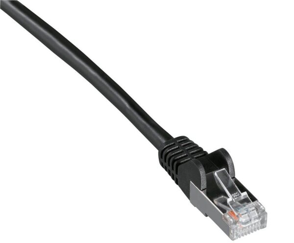 goobay RJ-45 Netzwerkkabel 30,0 m schwarz bis zu 1,00 Gbit/Sek. bis zu 100 MHz, 1 St.
