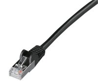 goobay RJ-45 Netzwerkkabel 50,0 m schwarz bis zu 1,00 Gbit/Sek. bis zu 100 MHz, 1 St.