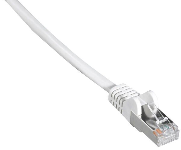 goobay RJ-45 Netzwerkkabel 50,0 m weiß bis zu 1,00 Gbit/Sek. bis zu 100 MHz, 1 St.