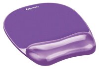 Fellowes Mousepad mit Handgelenkauflage Crystals Gel violett