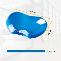 Fellowes Handballenauflage Crystals Gel blau