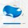 Fellowes Handballenauflage Crystals Gel blau