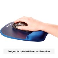 Fellowes Mousepad mit Handgelenkauflage Memory Foam dunkelblau