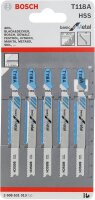 BOSCH T 118 A Stichsägeblätter, 5 St.