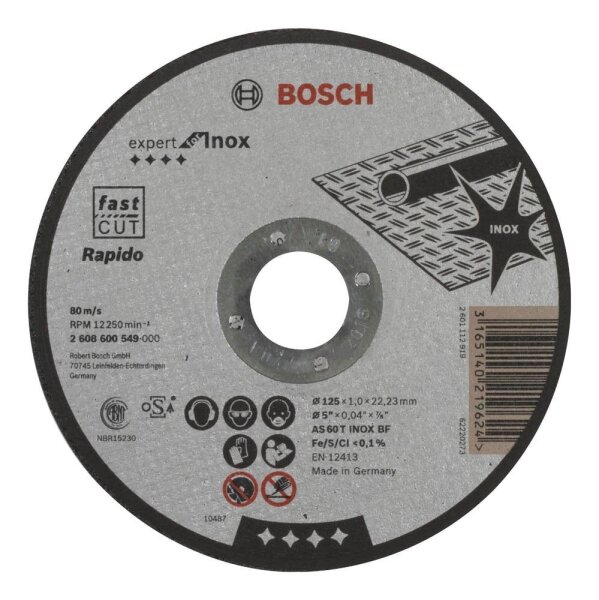 BOSCH Trennscheibe EXPERT for Inox - Rapido, 1 St.