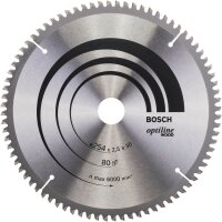 BOSCH Optiline Wood Kreissägeblatt 254,0 mm, 80...
