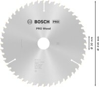 BOSCH Optiline Wood Kreissägeblatt 216,0 mm, 48 Zähne, 1 St.