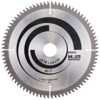 BOSCH Multi Material Kreissägeblatt 216,0 mm, 80...