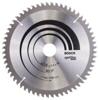 BOSCH Optiline Wood Kreissägeblatt 216,0 mm, 60...