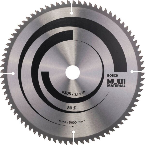 BOSCH Multi Material Kreissägeblatt 305,0 mm, 80 Zähne, 1 St.