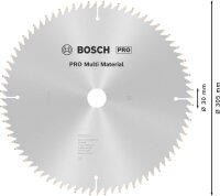 BOSCH Multi Material Kreissägeblatt 305,0 mm, 80 Zähne, 1 St.