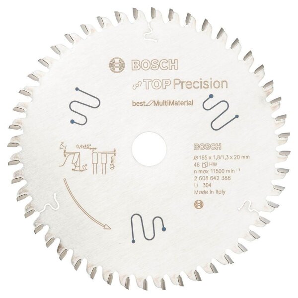 BOSCH Best for Multi Material Kreissägeblatt 165,0 mm, 48 Zähne, 1 St.